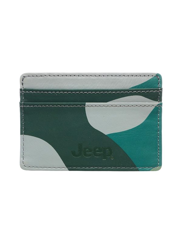 Jeep Men's Multi Pocket Card Holder Wallet Camo Green