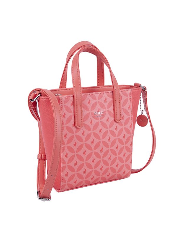 Polo Belize Mini Top Handle Sling Bag Coral Pink