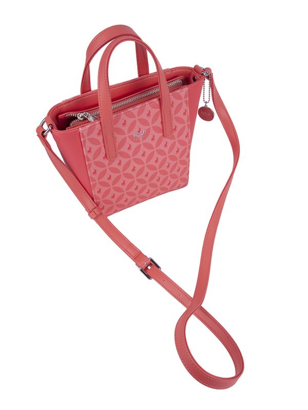 Polo Belize Mini Top Handle Sling Bag Coral Pink