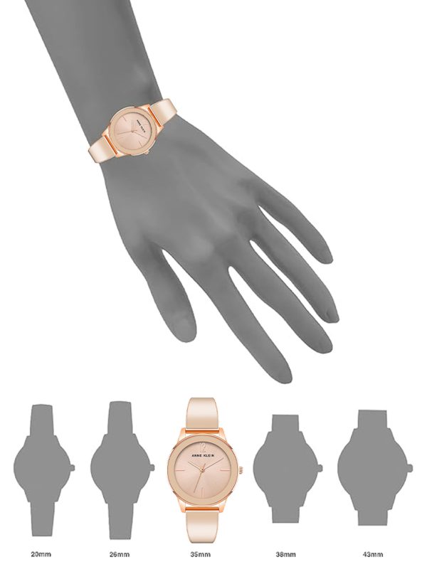 Anne Klein Women's Bangle Watch Blush Pink Rose Gold