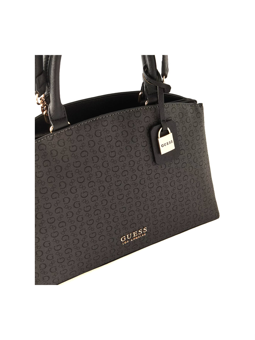 Guess Easley Satchel Bag Coal
