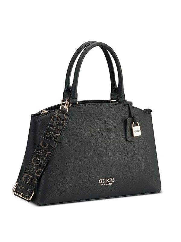Guess Easley Satchel Bag Black