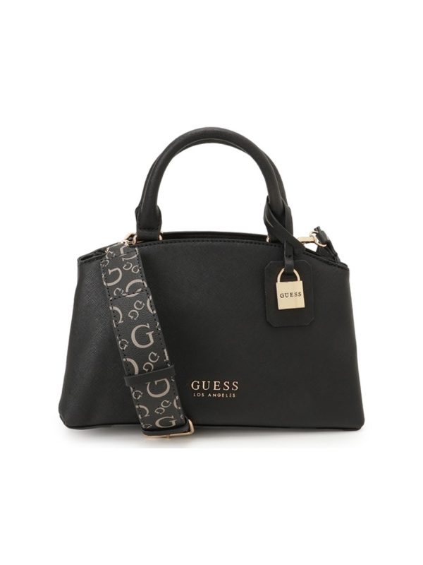 Guess Easley Small Satchel Bag Black