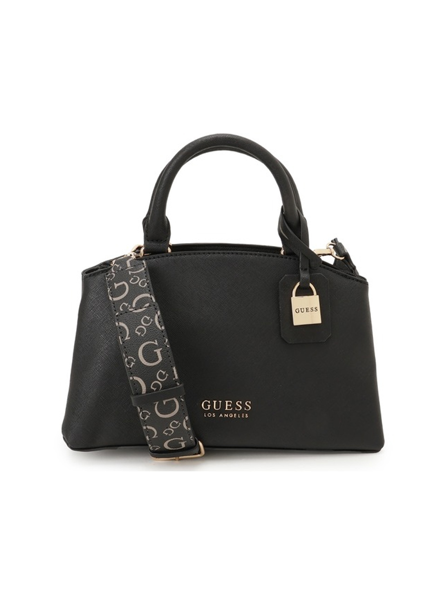 Guess Easley Small Satchel Bag Black