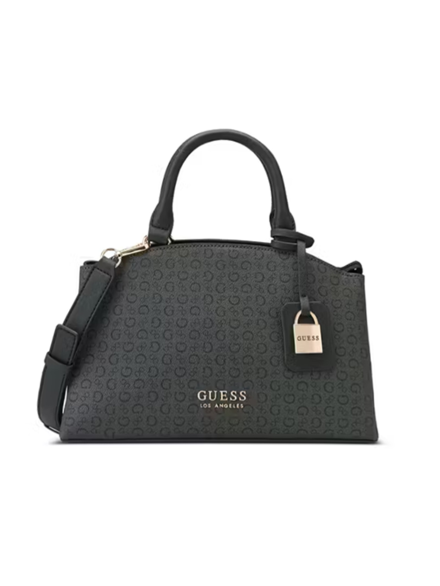 Guess Easley Small Satchel Bag Coal