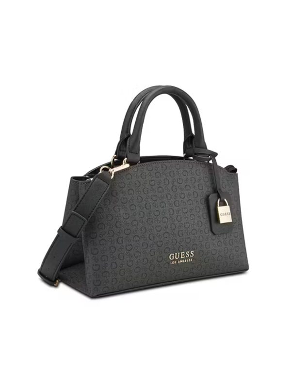 Guess Easley Small Satchel Bag Coal