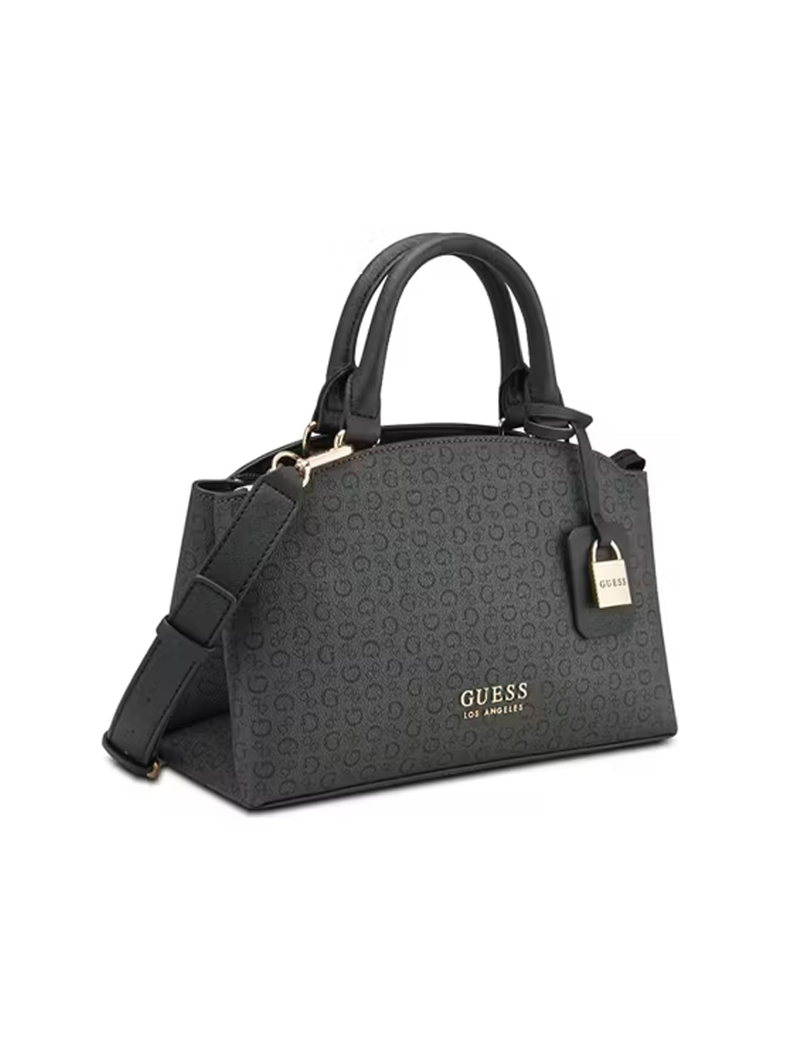 Guess Easley Small Satchel Bag Coal