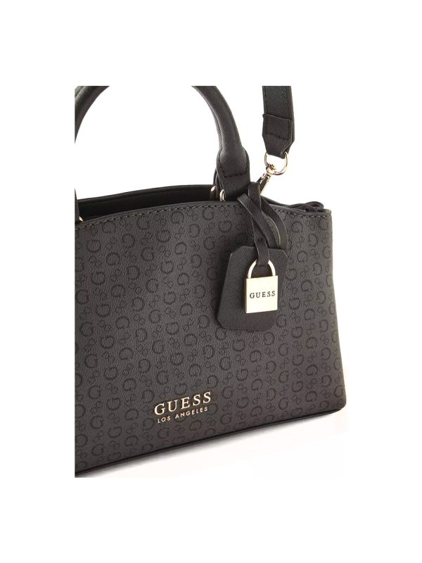 Guess Easley Small Satchel Bag Coal