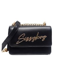 Sissy Boy Slay Fest Structured Crossbody Bag Black
