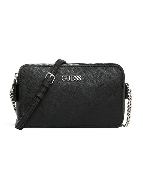 Guess Tidewood Mini Compartment Crossbody Black