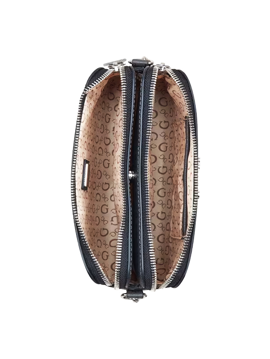 Guess Tidewood Mini Compartment Crossbody Black