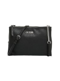 Guess Tidewood Mini Double Zip Compartment Crossbody Black