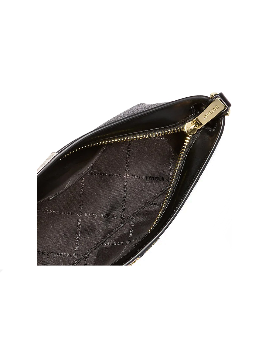 Michael Kors Jet Set Small Two-Tone Logo Crossbody Bag Black Multi