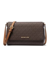 Michael Kors Medium Logo Convertible Crossbody Bag Brown