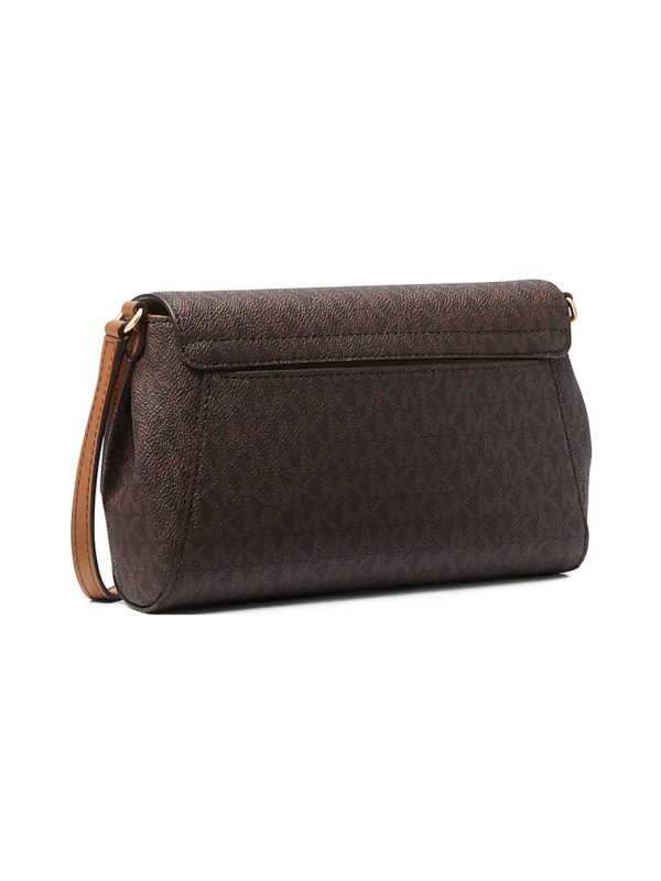 Michael Kors Medium Logo Convertible Crossbody Bag Brown