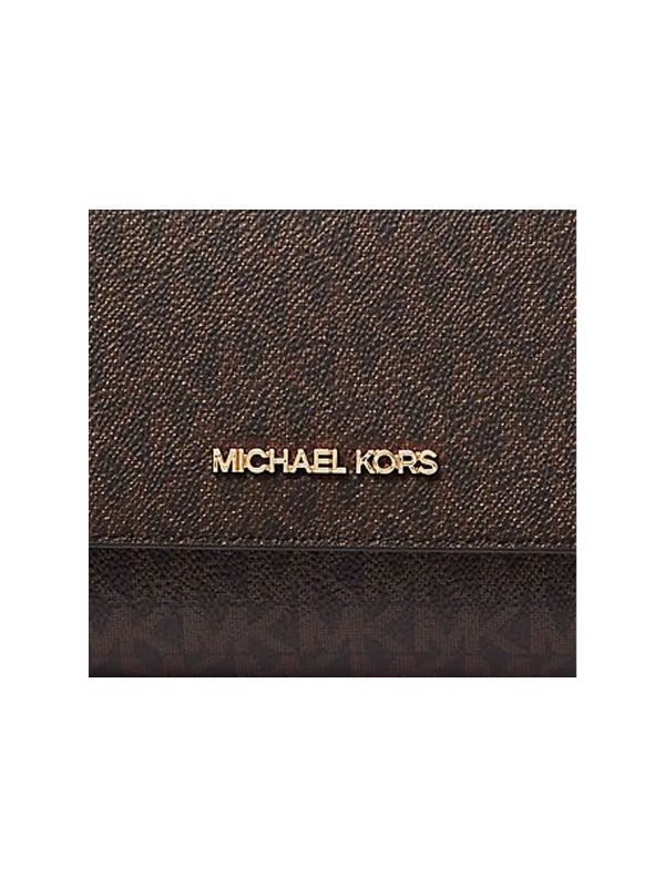 Michael Kors Medium Logo Convertible Crossbody Bag Brown