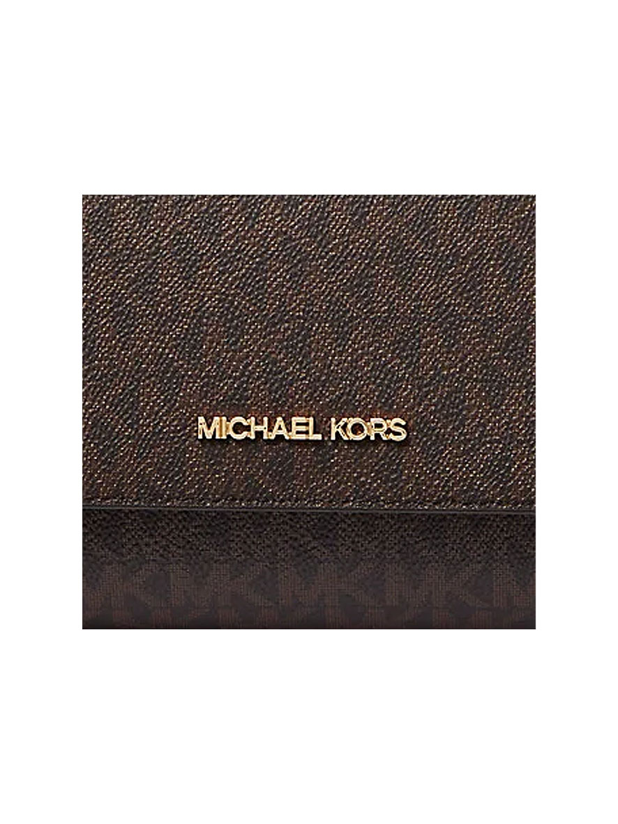 Michael Kors Medium Logo Convertible Crossbody Bag Brown