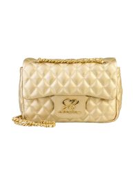 Sissy Boy Built To Quilt Quilted Shoulder Bag Gold