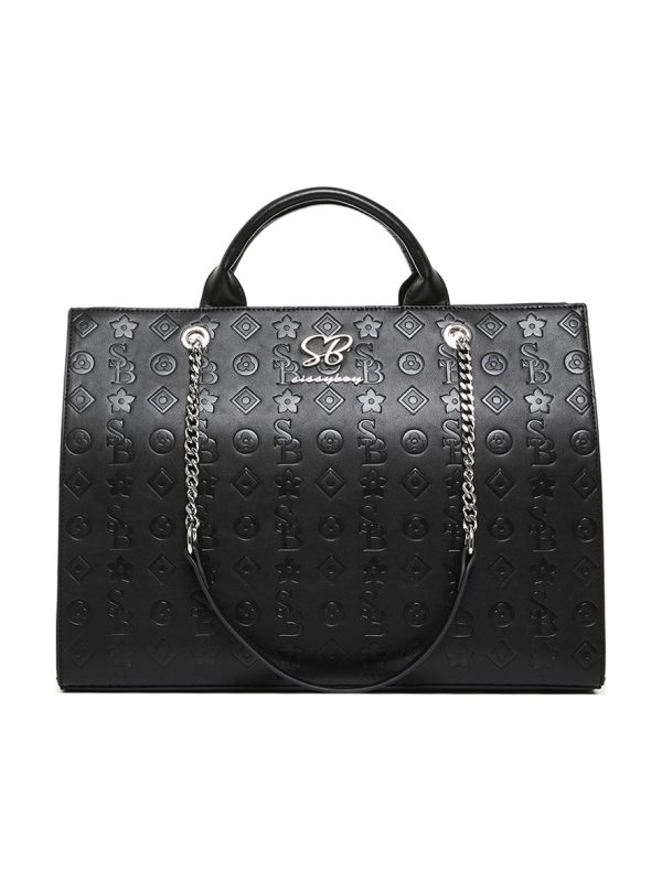 Sissy Boy Daily Impress Embossed Tote Black