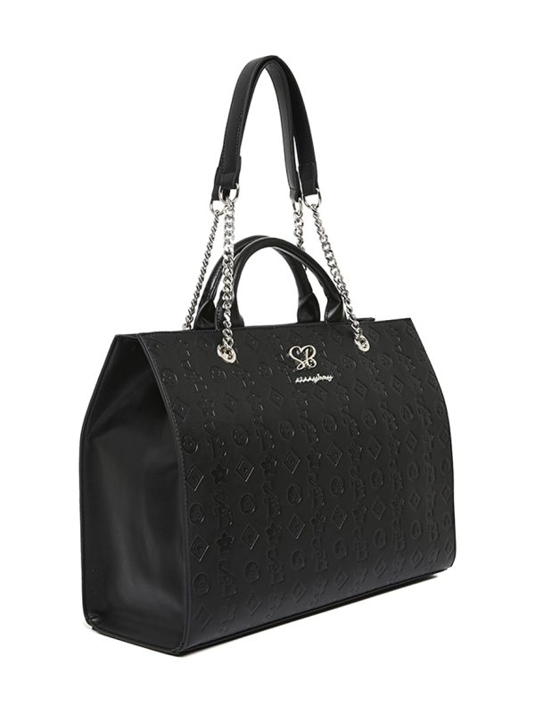 Sissy Boy Daily Impress Embossed Tote Black