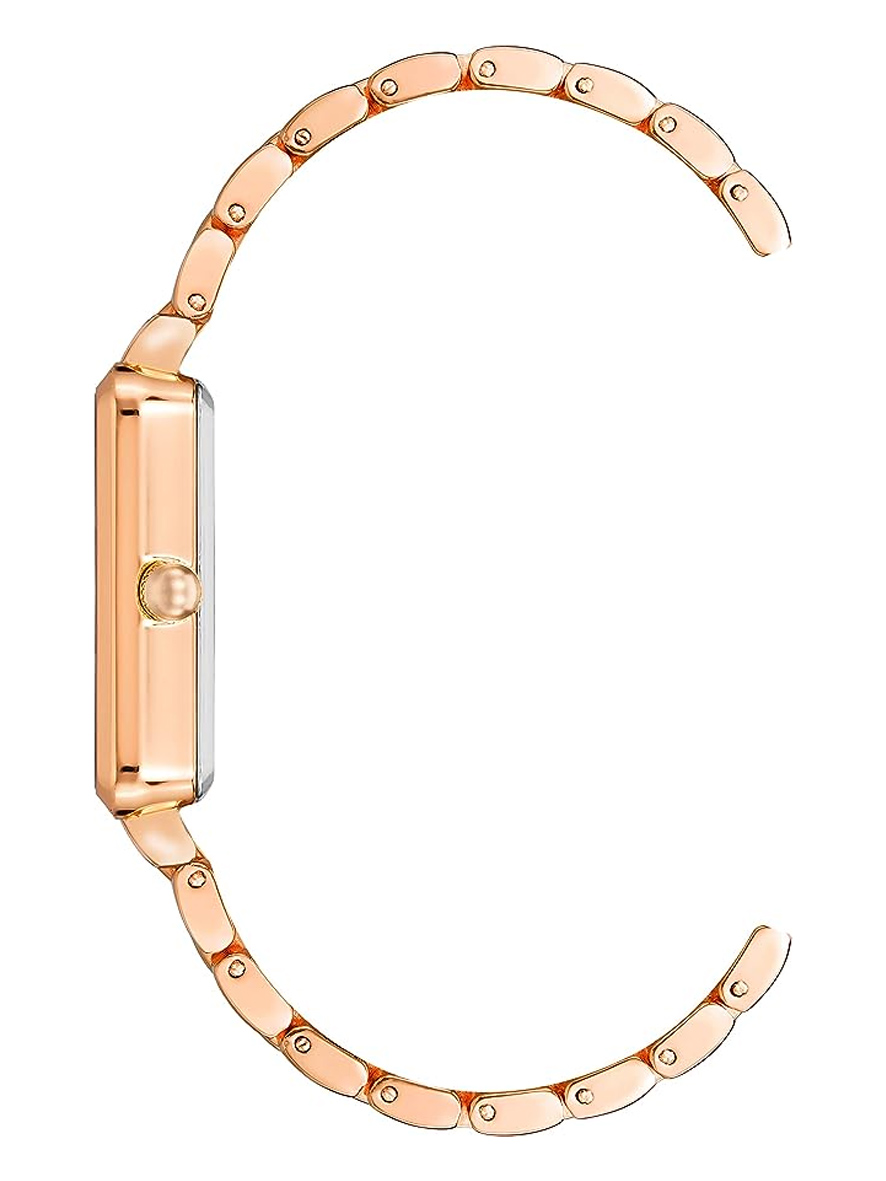 Anne Klein Women's Glitter Accented Bangle Watch Lavender Rose Gold