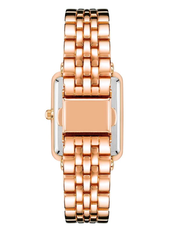 Anne Klein Women's Glitter Accented Bangle Watch Lavender Rose Gold