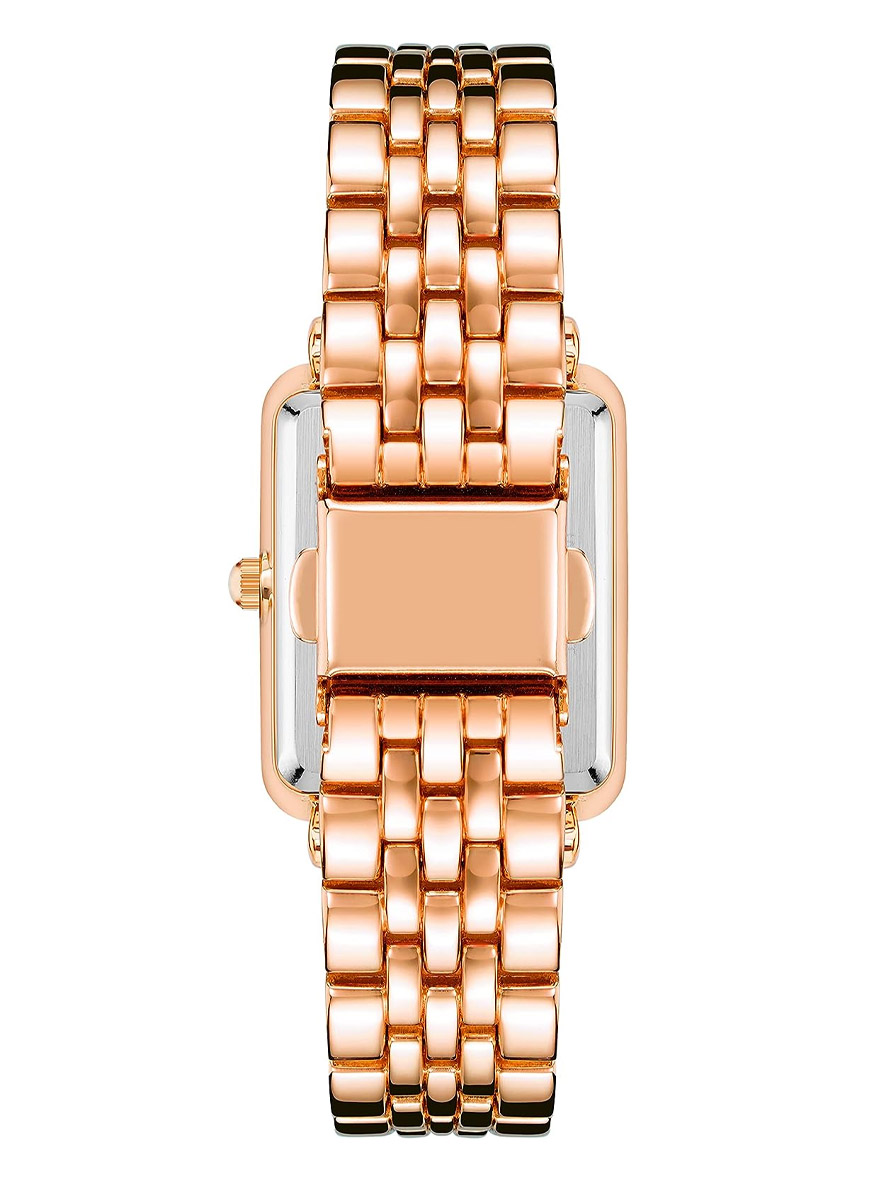 Anne Klein Women's Glitter Accented Bangle Watch Lavender Rose Gold