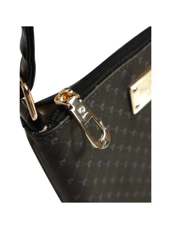 Pierre Cardin Guliana Core Logo Crossbody Bag Black Grey