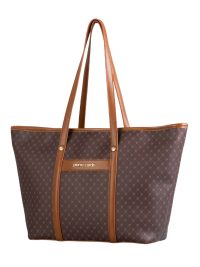 Pierre Cardin Guliana Core Logo Tote Bag Brown Tan