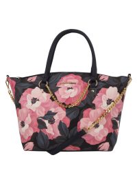 Pierre Cardin Victoria Floral Carryall Tote Bag Black