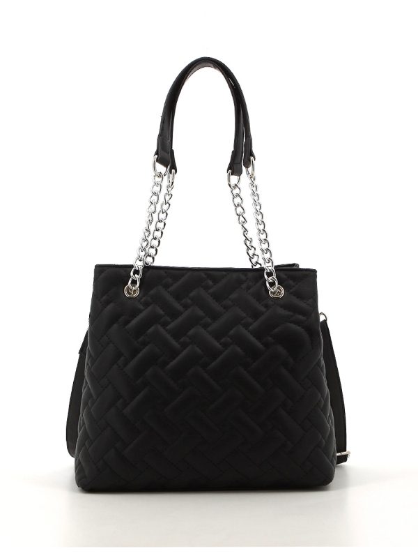 Pierre Cardin Ariana Quilted Satchel Bag Black