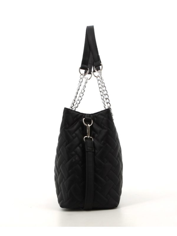 Pierre Cardin Ariana Quilted Satchel Bag Black