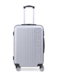 Pierre Cardin Belmont ABS 24' Hard Case Luggage Bag Metallic Silver