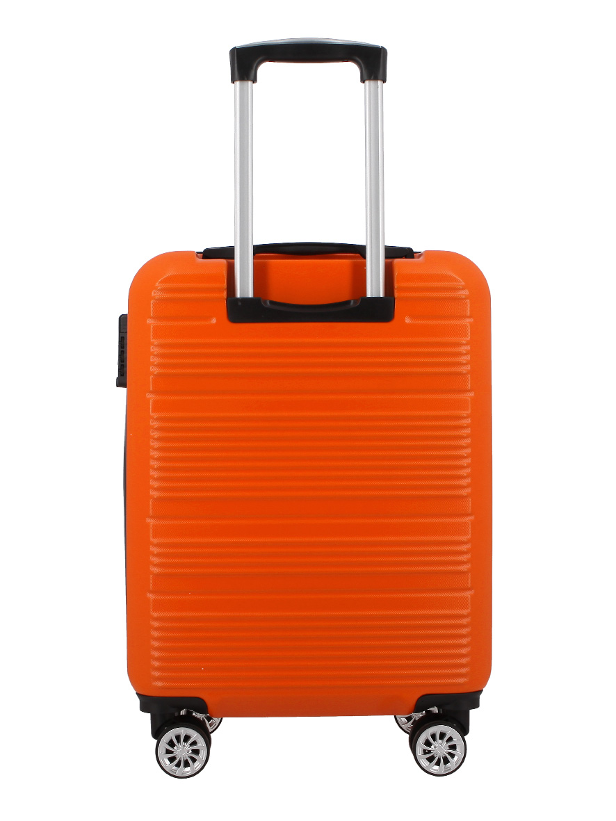 Pierre Cardin Gaspar ABS 20' Hard Case Luggage Bag Orange Black