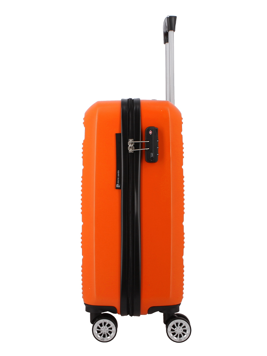 Pierre Cardin Gaspar ABS 20' Hard Case Luggage Bag Orange Black