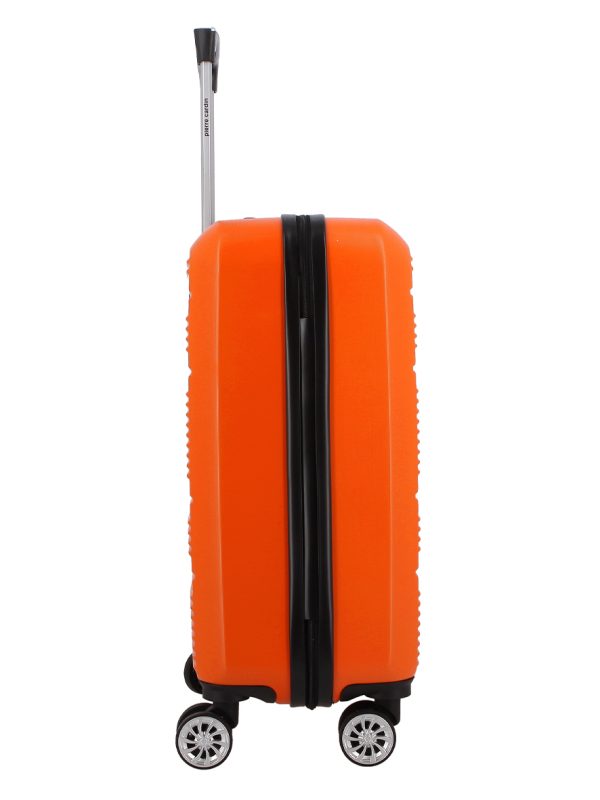 Pierre Cardin Gaspar ABS 20' Hard Case Luggage Bag Orange Black