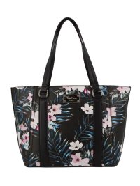 Pierre Cardin Kaelyn Medium Tote Tropical Black Floral