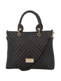 Pierre Cardin Nandi Crossover Quilt Grab Crossbody Bag Black