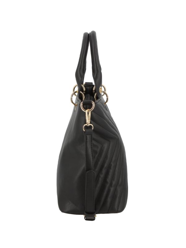 Pierre Cardin Nandi Crossover Quilt Grab Crossbody Bag Black