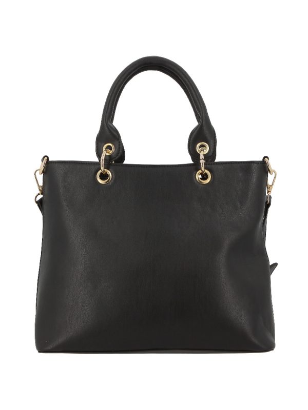 Pierre Cardin Nandi Crossover Quilt Grab Crossbody Bag Black