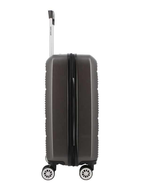 Pierre Cardin Gaspar ABS 20' Hard Case Luggage Bag Charcoal Grey