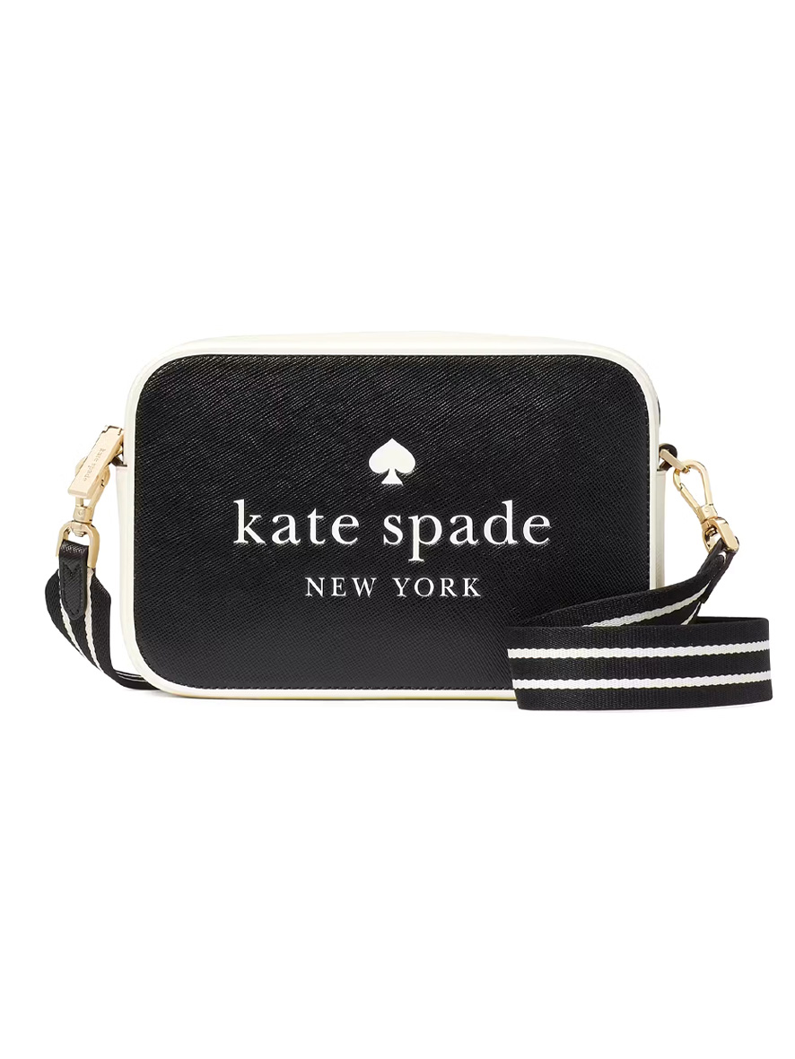 Kate Spade Oh Snap Camera Bag Saffiano Leather Black Multi