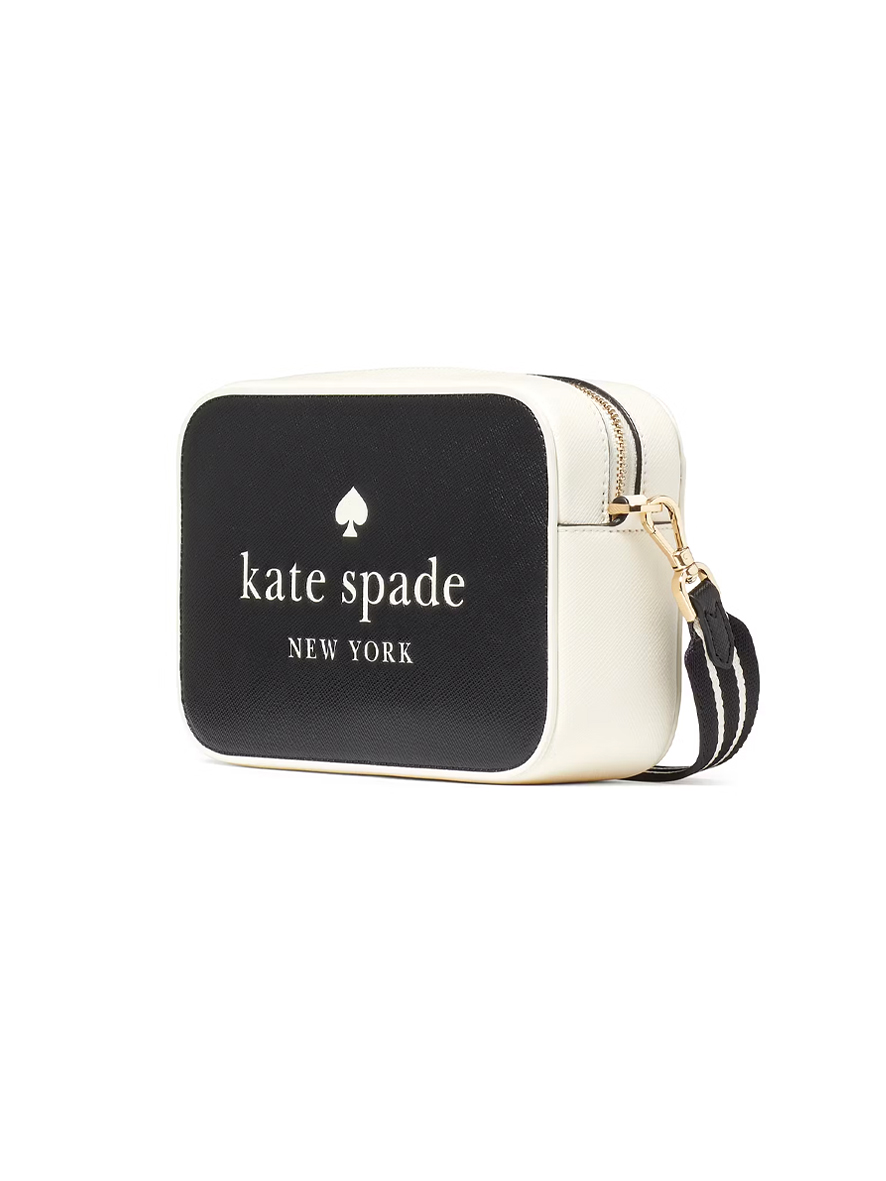 Kate Spade Oh Snap Camera Bag Saffiano Leather Black Multi