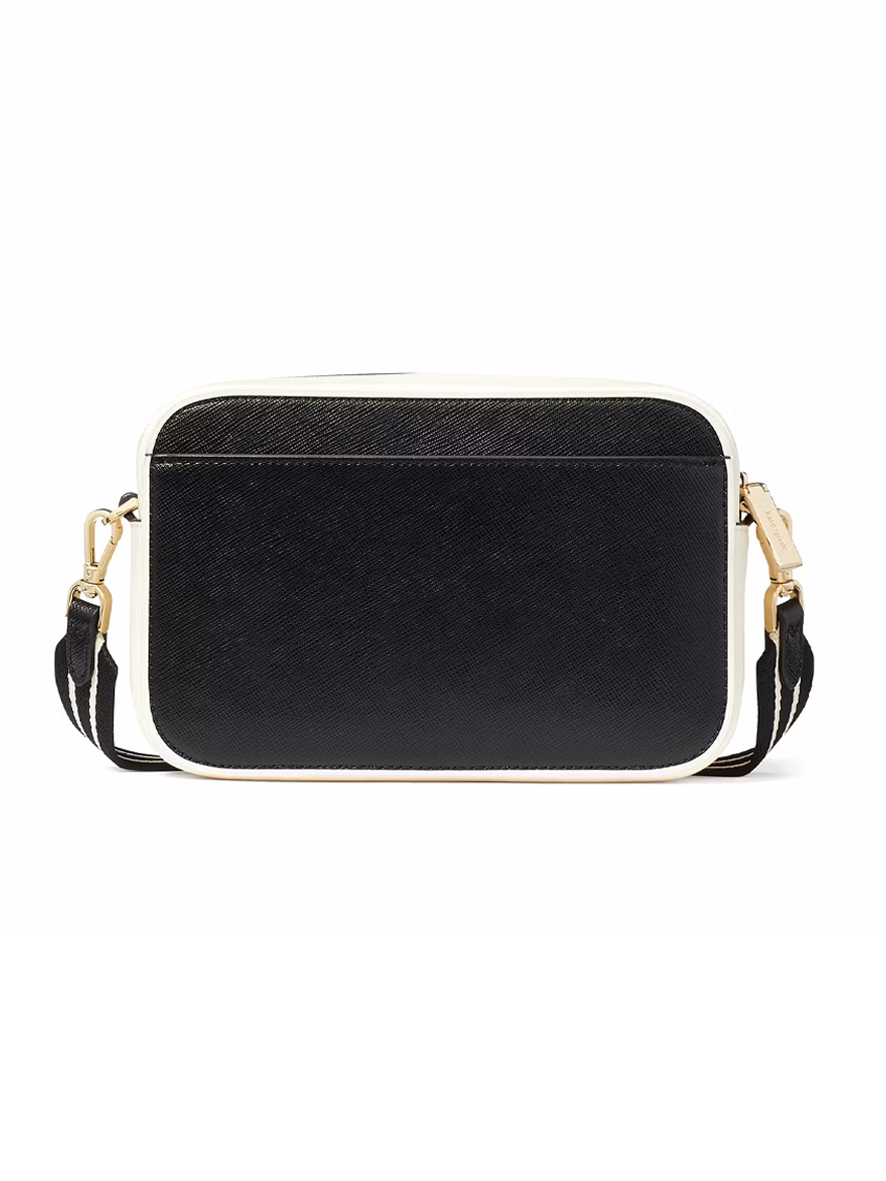 Kate Spade Oh Snap Camera Bag Saffiano Leather Black Multi
