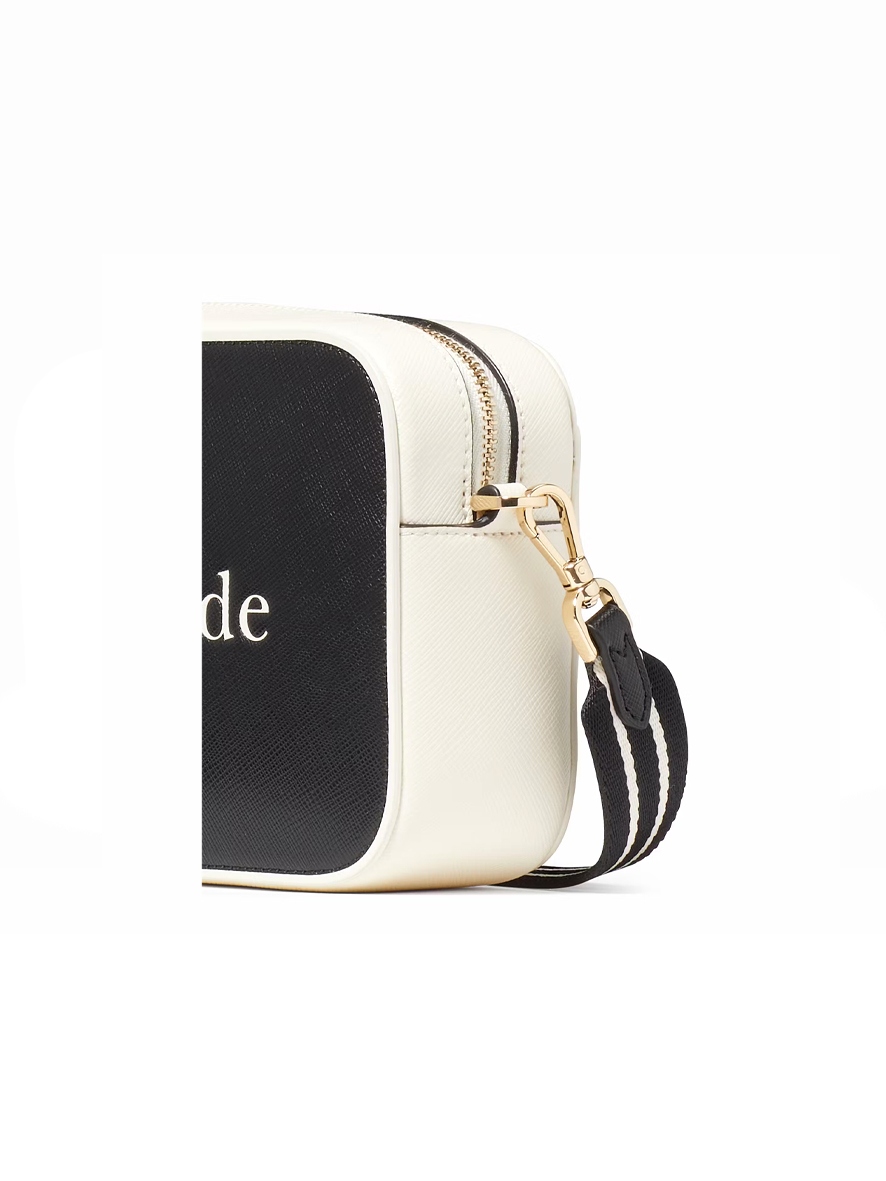 Kate Spade Oh Snap Camera Bag Saffiano Leather Black Multi