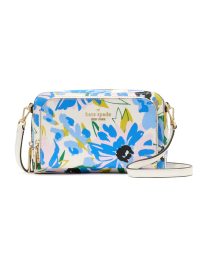 Kate Spade Staci Floral Dual Zip Around Mini Crossbody Cream Multi
