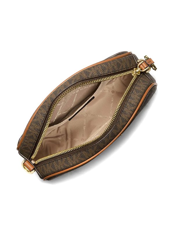 Michael Kors Jet Set Small Logo Convertible Camera Bag Brown