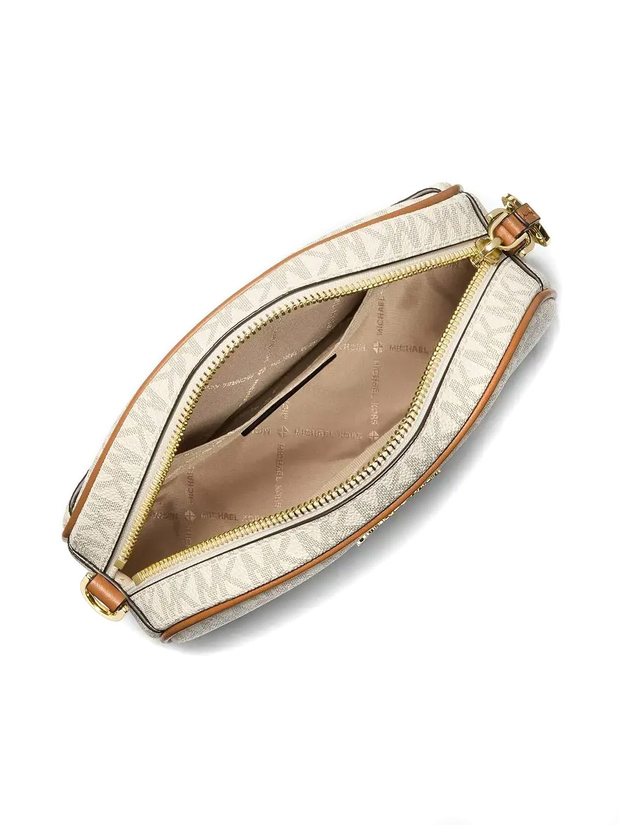 Michael Kors Jet Set Small Logo Convertible Camera Bag Vanilla