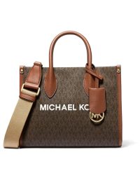 Michael Kors Mirella Small Signature Logo Crossbody Bag Brown