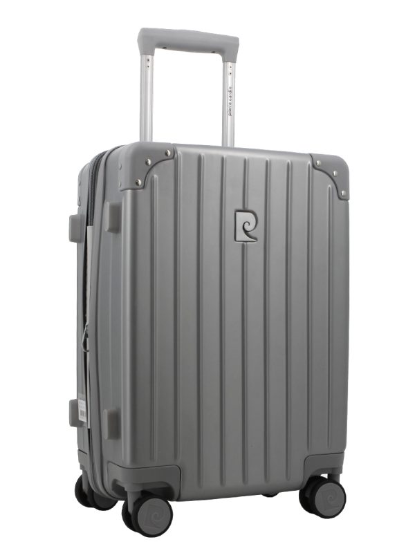 Pierre Cardin Ares 20' Hard Case Luggage Bag Silver